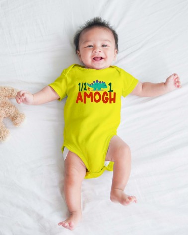 Dino Half Way To One Birthday Romper