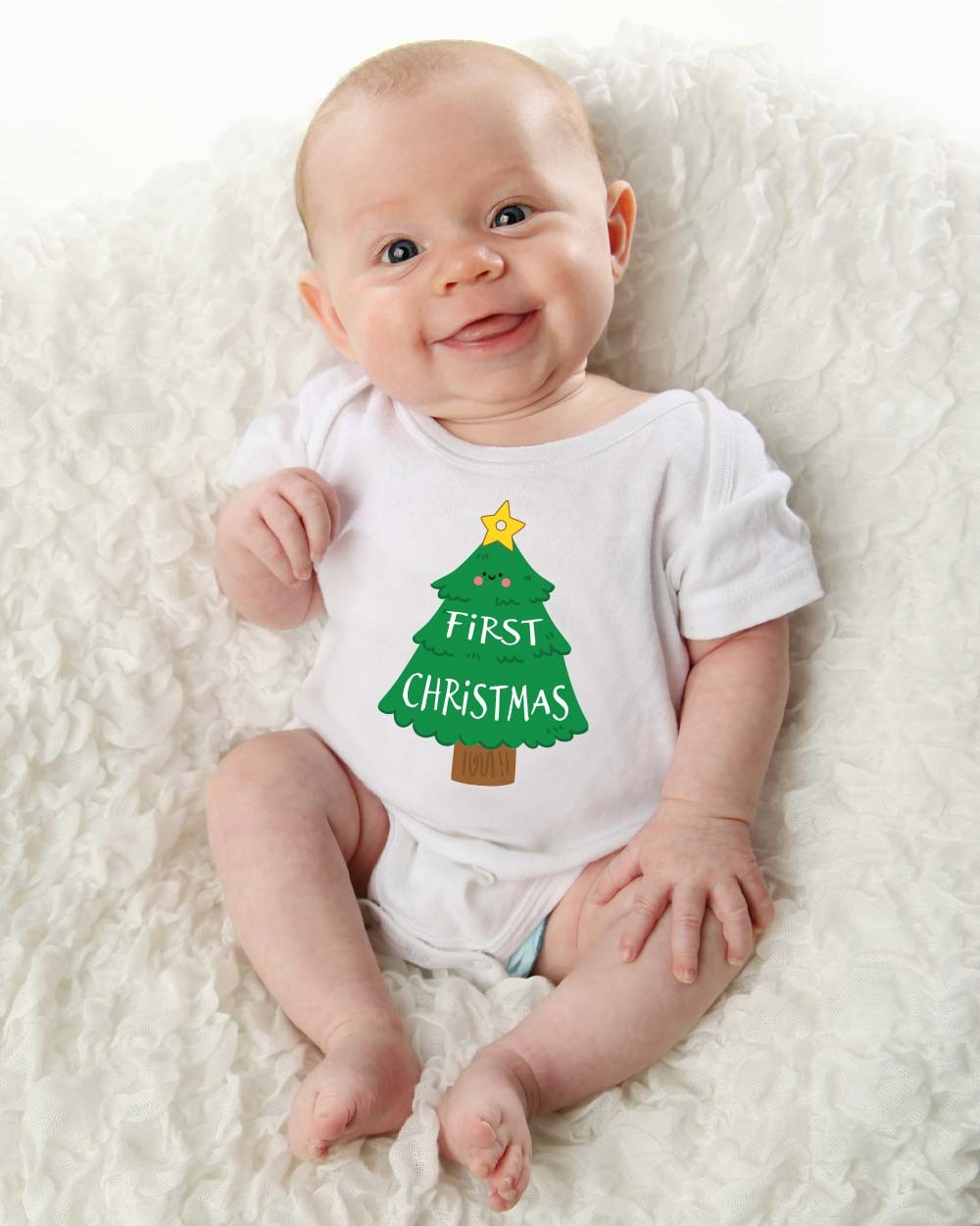 ROMPER - HAPPY CHRISTMAS TREE ROMPER - HAPPY CHRISTMAS TREE